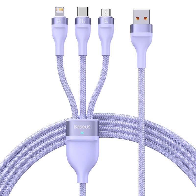 3 USB Powerful Cable | Baseus Flash Series | Gadget Store