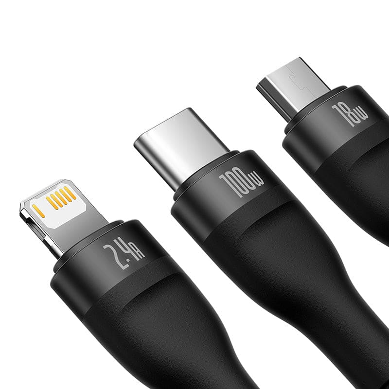 3 USB Powerful Cable | Baseus Flash Series | Gadget Store