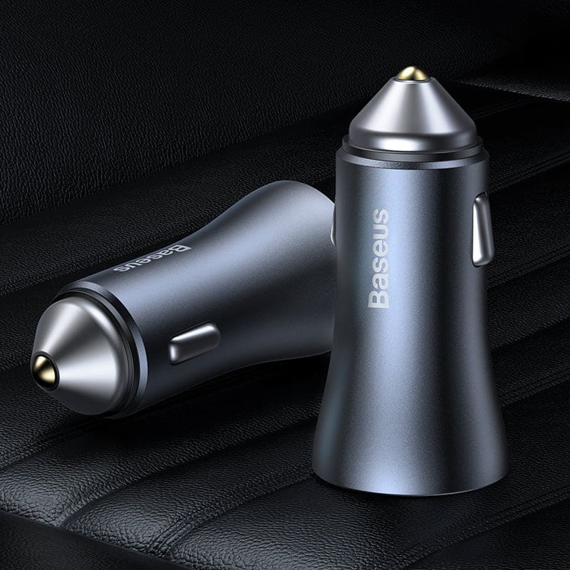Dual Car Charger | BASEUS Golden Contractor Pro | Gadget