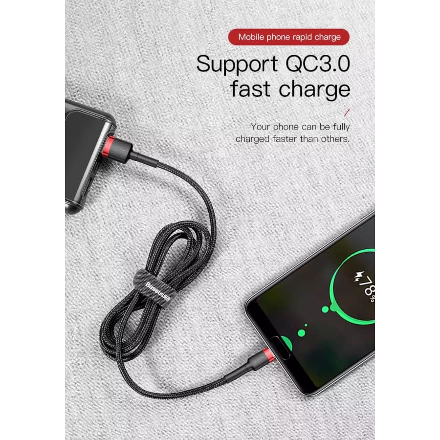 Gadget Store -BASEUS Cafule Series USB to Type-C charger