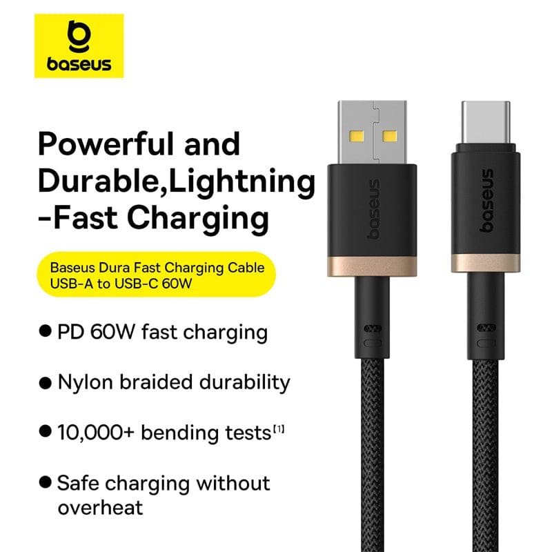 اشترِ كيبل شحن سريع بيزوس دورا سيريز USB الى تايب-سي 60 واط