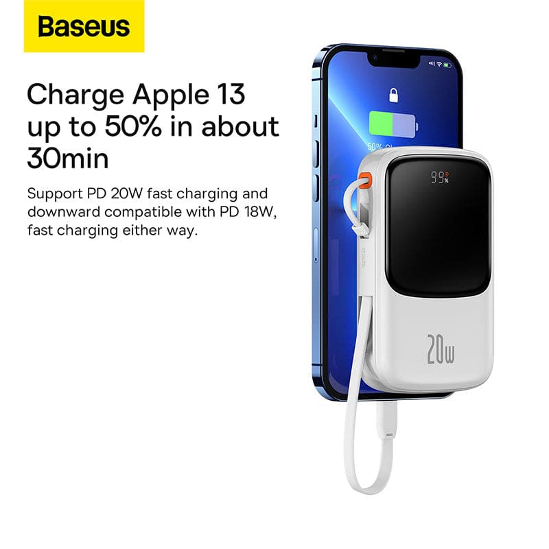 Gadget Store - BASEUS Qpow Pro Fast Charge Power Bank with