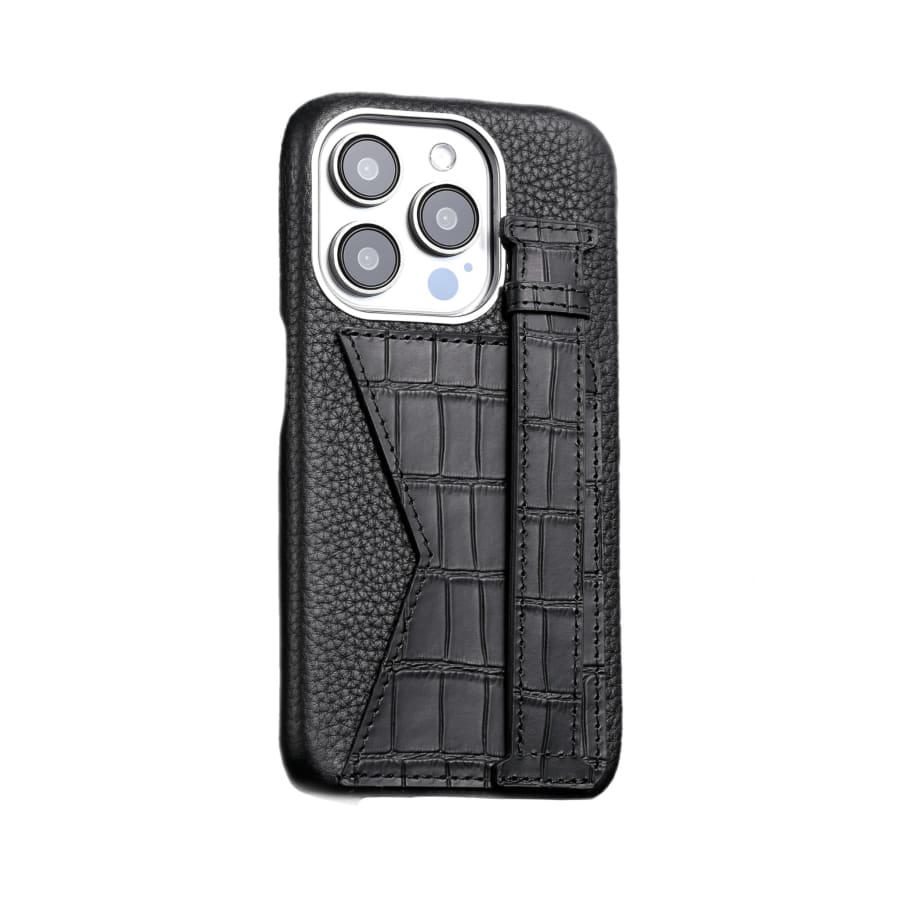 Gadget Store- GS Black Cover Genuine Togo Leather with GS