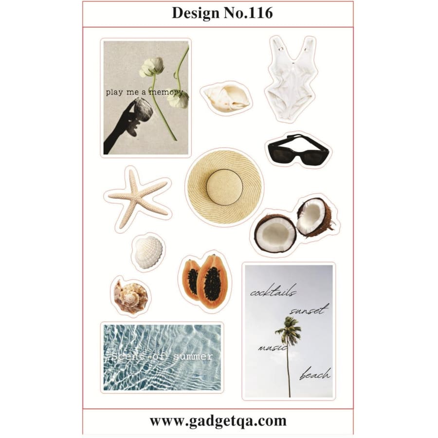 اشترِ ملصقات 2 للتخصيص والتزيين في قطر - Design No. 116