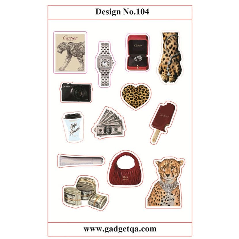 اشترِ ملصقات 2 للتخصيص والتزيين في قطر - Design No. 104