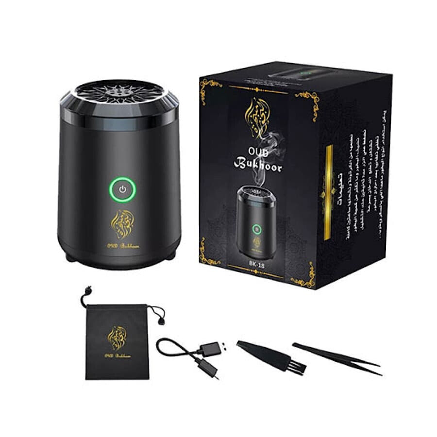 Gadget Store - Mini Portable Electric Incense burner - أسود