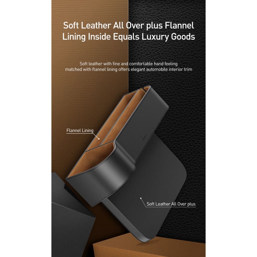 Gadget Store - قطعة تخزين للسيارة من الجلد Baseus BASEUS