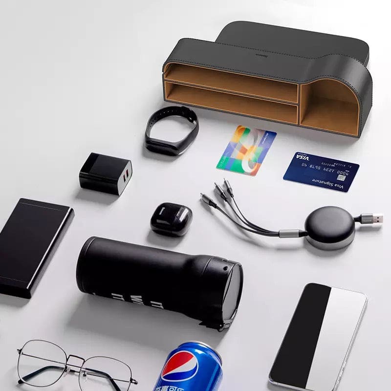 Gadget Store - قطعة تخزين للسيارة من الجلد Baseus BASEUS