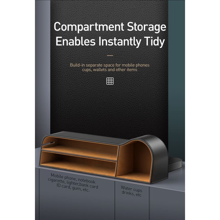 Gadget Store - قطعة تخزين للسيارة من الجلد Baseus BASEUS