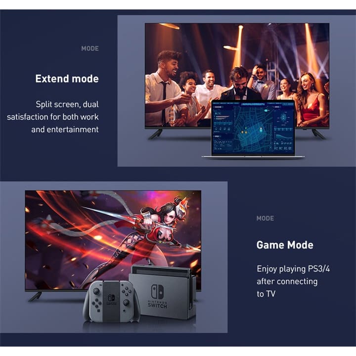 Gadget Store - شاحن 4K HDMI الى 4K HDMI BASEUS